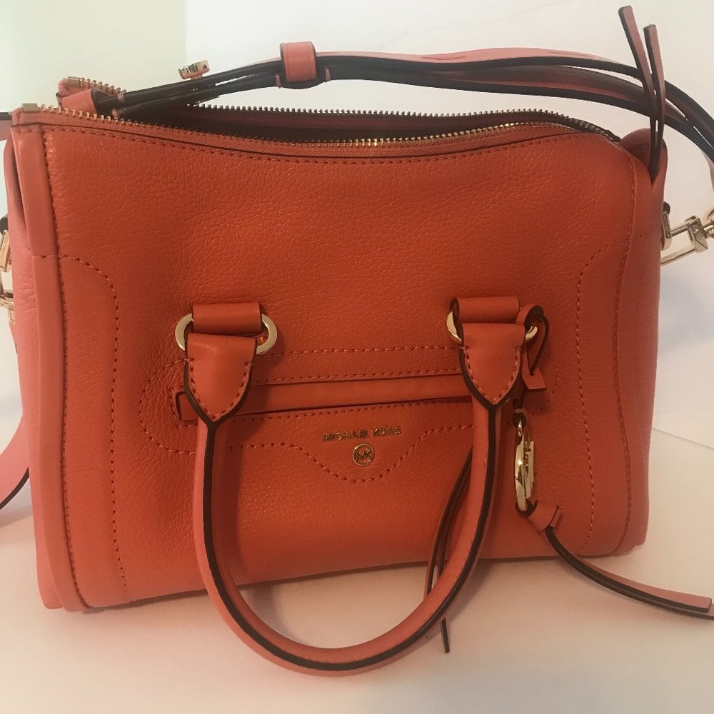 MICHAEL KORS Carine Small Satchel PINK GRAPEFRUIT